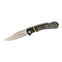 Remington Hunter Lockback Folding Knife, Black/Multi-Color Green - 15639