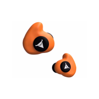 Decibullz Custom Molded Earplugs, Orange - PLG1-ORG