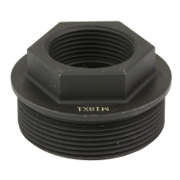 Yankee Hill Machine Sidewinder Direct Thread Adapter, M18X1, Black - YHM3252