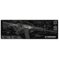 TekMat AR-15 3D Cutaway Gun Cleaning Mat, 36" W x 12" H x 0.125" T, Multi-Color - R36-AR15-CA