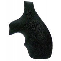 Hogue Bantam Grip w/ Finger Grooves for S&W J Frame Round Butt Revolver, Black - 61000