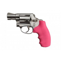 Hogue Monogrip Grips S&W J-Frame Round Butt Pink Rubber 60007