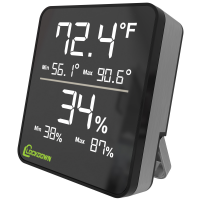 Lockdown Digital Wireless Hygrometer, Black - 1116774