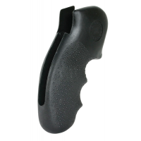 Hogue Nylon Monogrip w/ Finger Grooves for S&W K/L Frame Round Butt Revolver, Black - 19100