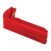 Cross Armory Glock 17/19/22/23/24 and P80 Aluminum Extended Magazine Catch, Red - CRGMCRD