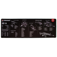 TekMat AR-15 Ultra Premium Gun Cleaning Mat, 44" W x 15" Hx 0.25" T, Black/White - R44-AR15