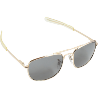 CampCo Humvee Pilot Sunglasses, Gray Lens - HMV-52B-GOLD