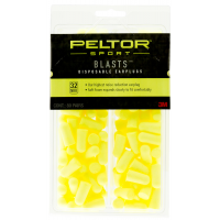 3M Peltor Sport Blasts 32 dB Disposable Corded Ear Plug, Yellow, 80 Pair/pack - 97082