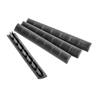 Ergo KeyMod WedgeLok Slot Cover For Mossberg, Black Rubber - 4330-4PK-BK