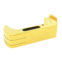 Cross Armory Glock 17/19/22/23/26 Gen 4 and 5 Aluminum Extended Magazine Catch, Gold - CRG5MCGD