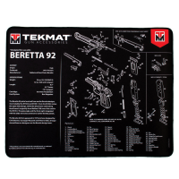 TekMat Beretta 92 Ultra Premium Gun Cleaning Mat, 20" W x 15" Hx 0.25" T, Black/White - R20-BER92