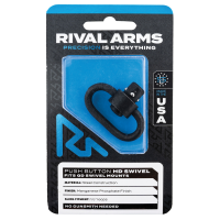 Rival Arms Quick Detach HD Single Swivel for QD Swivel Mounts, Black - RA-RA92S1B