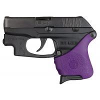 Hogue HandAll Hybrid Grip Sleeve w/ Crimson Trace for Ruger LCP Pistol, Purple - 18116