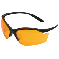 Howard Leight Vapor II Sharp-Shooter Wraparound Anti-Fog Safety Eyewear, Orange Lens, 10/case - R-01537