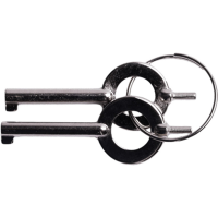 CampCo Handcuff Key, Silver, 2/pack - UZIKEYPAIR