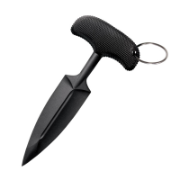 Cold Steel Push Blade I Fixed Knife Dependable Performance in Bold Black - CS-92FPA