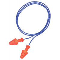 Howard Leight Smart Fit 25 dB Corded Multiple-Use Ear Plug, Orange/Blue, 2 Pair/pack - R-01520