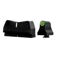 XS Sights DXW2 Standard Dot Night Sight Front/Rear, Green/Green/Black - GL-0015P-4G-4