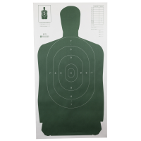 Action Target Standard Target, Full Size Green Silhouette, 24"x45", 100 Per Box B-27SGREEN-100