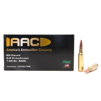 AAC 6.5 Creedmoor Ammo 140 Grain Sierra Matchking HPBT 20rd Box