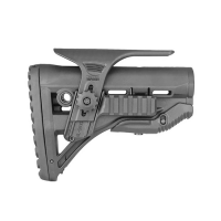 FAB Defense GL-Shock PCP M4/AR-15 Buttstock w/ Picatinny Cheek Rest, Black - FX-GLSHOCKPC