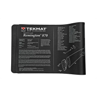 TekMat Remington 870 12"x36" Shotgun Mat With Small Microfiber TekTowel, Black - R36-REM-870