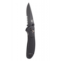 Benchmade Griptillian Serrated Drop Point Folding Knife, Black - 551SBK-S30V