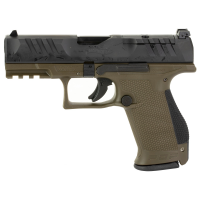 Walther PDP 9mm Pistol, 4" Barrel, Adjustable Sights, Black, Green - 2858428