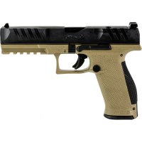 Walther PDP 9mm Pistol, 5" Barrel, Adjustable Rear Sights, Black, Flat Dark Earth - 2858410