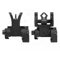 Troy BattleSights Micro M4 Front/Rear Tritium Sight Set Black - SSIG-MCM-STBT-01