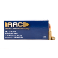 AAC 6.5 Grendel Ammo 123 Grain FMJ 20rd Box