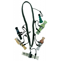 Primos Waterfowler's Nylon 5-Call Lanyard, Black - 69628