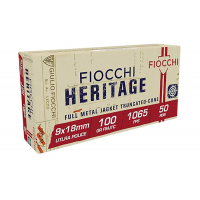 Fiocchi Heritage 9x18mm Ultra 100gr Ammo, 50rds - 9X18