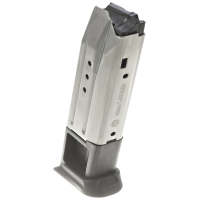 Ruger Magazine, 9mm, 10 Rounds, Fits Ruger American, Stainless, Polymer Base, Silver