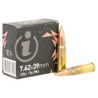 Igman Centerfire Rifle 7.62x39mm 123 gr FMJ 840rds Bulk Ammo for Reliable Shooting - IGMAN762