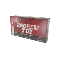 Fort Scott Munitions Tumble Upon Impact .260 Remington 130 gr SCS 20rds Rifle Ammo for Effective Shooting - 260130SCV2