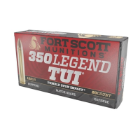 Fort Scott Munitions Tumble Upon Impact .350 Legend 125 gr SCS 20rds Rifle Ammo for Powerful Performance - 350125SCV