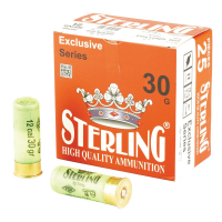 Sterling Exclusive 12 Gauge 2-3/4" #6 Bird 1-1/6 oz 25rds Shotshell - High-Quality Birdshot for Hunting - 8698779950620