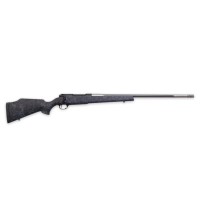 Weatherby Mark V Accumark .28 Nosler Bolt Action Rifle - Tactical Black and Gray Finish for High Precision - MAM01N28NOR8B