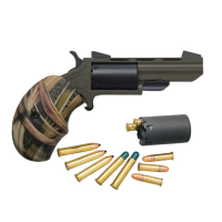 North American Arms Huntsman Conversion .22LR/.22 Magnum Revolver 2" 5rds, OD Green - Convertible for Versatile Use - NAA-TGH-C