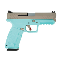 Tisas USA PX-9 Carry 9mm 4.10" High-Capacity Pistol 20rds, Robin's Egg Blue/Nickel - 15000134