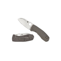 Spyderco Techno 2 Folding Knife Sheepsfoot Gray - Durable, Lightweight and Reliable Handle - C158TIP2