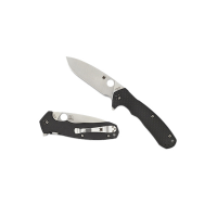 Spyderco Amalgam Folding Knife Drop Point Black - Durable, Lightweight and Reliable Handle - C234CFP