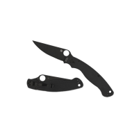 Spyderco Military 2 Folding Knife, Clip Point, Black - Sturdy Handle, Reliable Locking Mechanism, Perfect for Tactical and EDC Tasks - C36GPBK2