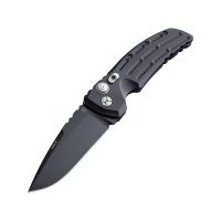 Hogue EX-A01 Folding Knife Drop Point Black - Tactical, for Everyday Carry - 34110