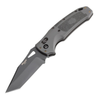 Hogue Sig K320 Tactical Folding Knife Tanto Gray - Stealthy, Durable, Lightweight and Reliable Handle - 36362