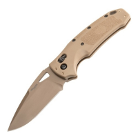 Hogue Sig K320 M17/M18 Folding Knife Drop Point Coyote Tan - Durable, Lightweight and Reliable Handle - 36371