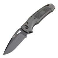 Hogue Sig K320 Tactical Folding Knife Drop Point Gray - Durable, Lightweight and Reliable Handle - 36372