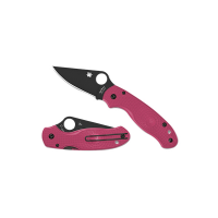 Spyderco Para 3 Lightweight Folding Knife, Clip Point, Pink - Lightweight Handle, Smooth Action, Perfect for EDC and Everyday Carry - C223PPNBK