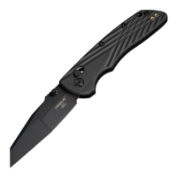 Hogue Deka Folding Knife, Modified Wharncliffe, Black - Versatile Blade, Sleek Handle, Secure Lock, Ideal for EDC and Tactical Use - 24366